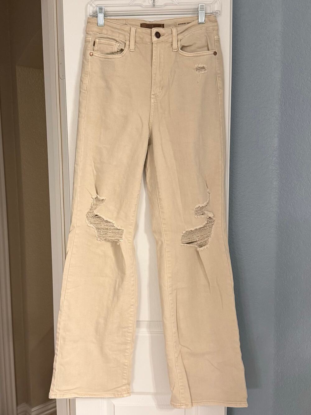Judy Blue High Rise Distressed Flare Jeans